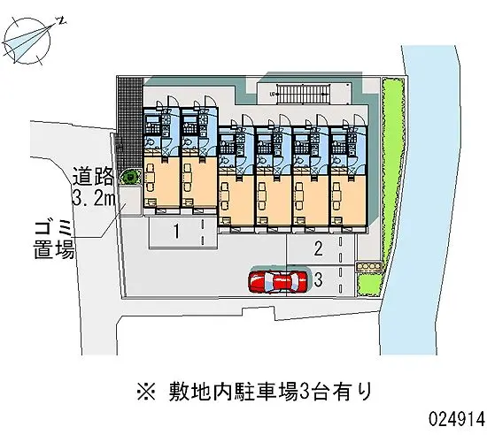大東市灰塚３丁目 月極駐車場